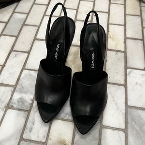 Nine West black sling backs